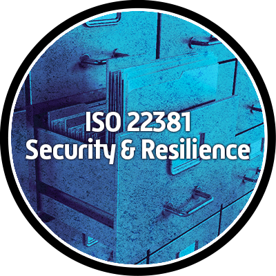 ISO 22381 badge